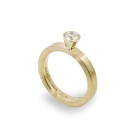 Gelbgold, Ringe, Schmuckwerk Solitairering Alpenring GT424-GG