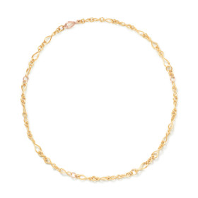 Gelbgold, Halsschmuck, Ole Lynggaard Copenhagen Love Collier mini, Ref: A1738-407