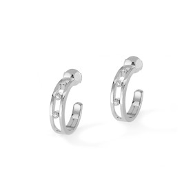         Weißgold, Ohrringe, Messika Move Classique Hoop Ohrringe 04407-WG