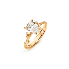 Gelbgold, Ringe, Ole Lynggaard Copenhagen Nature Solitaire Ring A2788-427