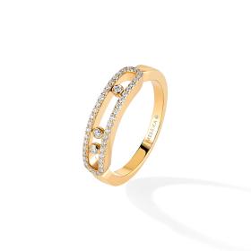 Ringe, Gelbgold, Messika Baby Move Classique Pavé Ring 04683-YG