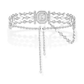 Weißgold, Armschmuck, Messika D-Vibes mehrreihiges Armband 12433-WG