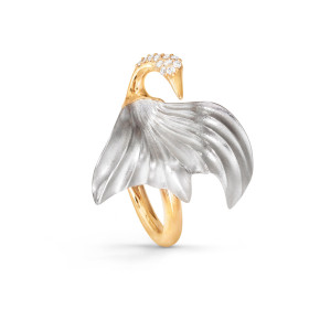         Weißgold, Ringe, Ole Lynggaard Copenhagen Cranes Ring klein A3092-402