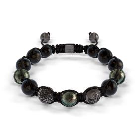 Weißgold, Armschmuck, Shamballa Jewels Braided Armband D187455-XL