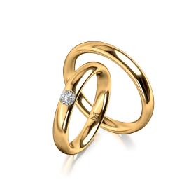 Gelbgold, Ringe, Meister Trauringe Classics 112.9077.01-112.9077.00-G