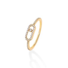 Gelbgold, Ringe, Messika Move Uno Pavé Ring 05630-YG