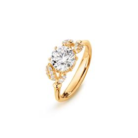 Gelbgold, Ringe, Ole Lynggaard Copenhagen Winter Frost Solitaire Ring A2782-403