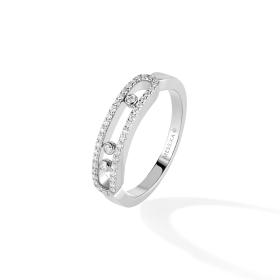 Weißgold, Ringe, Messika Baby Move Classique Pavé Ring 04683-WG