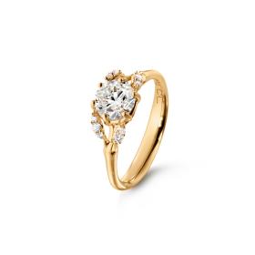 Gelbgold, Ringe, Ole Lynggaard Copenhagen Winter Frost Solitaire Ring A2781-420
