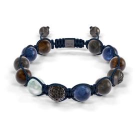 Weißgold, Armschmuck, Shamballa Jewels Braided Armband D181474-L