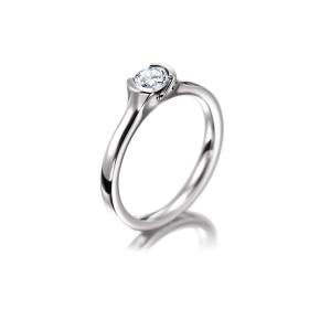 Weißgold, Ringe, Meister Verlobungs- und Solitärring 111.2147.17-W