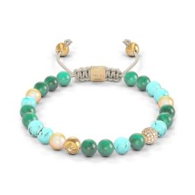 Gelbgold, Armschmuck, Shamballa Jewels Non-Braided Armband D142729-S