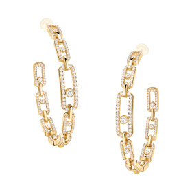         Gelbgold, Ohrringe, Messika Move Link Creolen 12362-YG