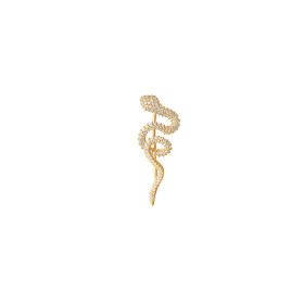         Gelbgold, Ohrringe, Ole Lynggaard Copenhagen Snakes Ohrring mit Diamant-Pavé A2845-402