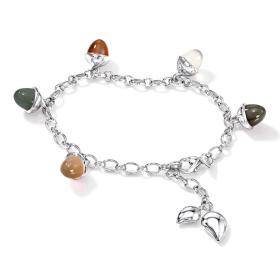 Weißgold, Armschmuck, Tamara Comolli MIKADO Flamenco Charm Armband Cashmere B-MFL-Ch-Cas-wg