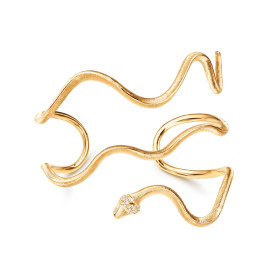         Gelbgold, Armschmuck, Ole Lynggaard Copenhagen Snakes Armreif groß A3140-405