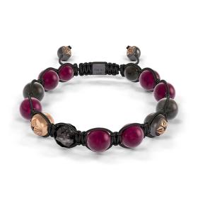 Roségold, Armschmuck, Shamballa Jewels Braided Armband D185476-XL