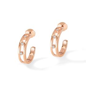 Roségold, Ohrringe, Messika Move Classique Hoop Ohrringe 04407-PG