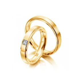 Gelbgold, Ringe, Meister Trauringe Classics 112.8952.01/112.8952.00-G