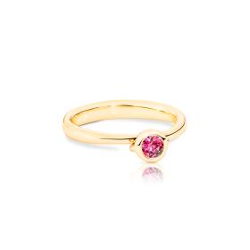 Gelbgold, Ringe, Tamara Comolli BOUTON Solitaire Ring R-BOU-Sol-Spi-yg