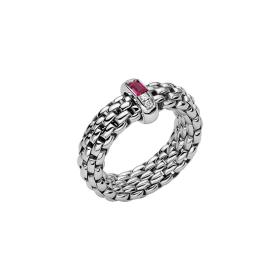 Weißgold, Ringe, FOPE Vendôme Flex'it Ring mit Rubin 58302AX_B4_B_XBX_00S