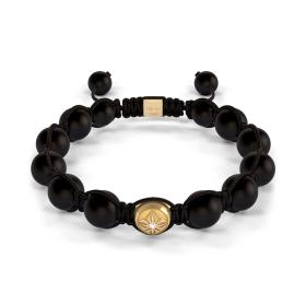 Gelbgold, Armschmuck, Shamballa Jewels Braided Armband D182023-XL
