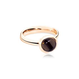 Roségold, Ringe, Tamara Comolli BOUTON Ring small Rauchquarz R-BOU-s-SmQu-rg