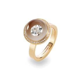 Rotgold, Ringe, Schmuckwerk Glasklar Ring DR606-RG-GW