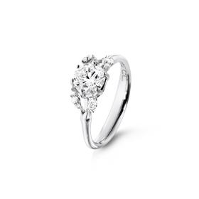 Weißgold, Ringe, Ole Lynggaard Copenhagen Winter Frost Solitaire Ring A2781-545