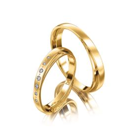 Gelbgold, Ringe, Meister Trauringe Symbolics 112.9041.01/112.9041.00-G