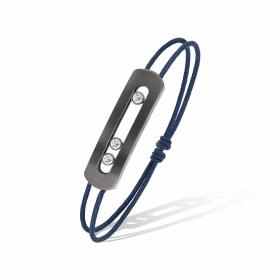 Titan, Armschmuck, Messika Move Titanium Graphite Armband mit Schnur 10829-TG