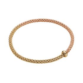 Roségold, Armschmuck, FOPE Flex'it Prima Armband mit zweifarbigem Geflecht 01M08B2_BB_3_XGX_0XS