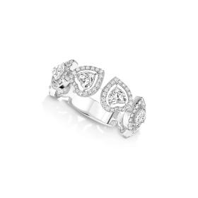 Weißgold, Ringe, Messika Joy Coeur Multi Diamant-Ehering 12471-WG