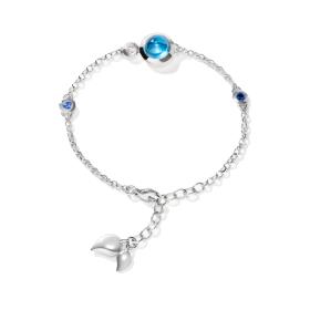 Weißgold, Armschmuck, Tamara Comolli BOUTON Armband Mini Chain 'Ocean' small/medium B-BOU-c-Oce-sm-wg