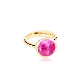 Gelbgold, Ringe, Tamara Comolli BOUTON Ring large rosa Turmalin R-BOU-l-TuRo-yg