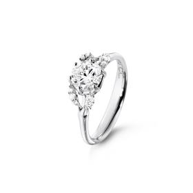 Weißgold, Ringe, Ole Lynggaard Copenhagen Winter Frost Solitaire Ring A2781-542