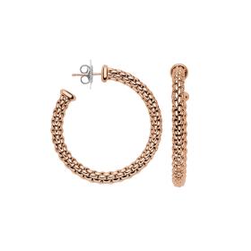 Roségold, Ohrringe, FOPE Essentials Creolen 02E06OX_XX_R_XXX_000