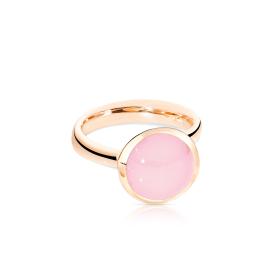 Roségold, Ringe, Tamara Comolli BOUTON Ring large pinker Chalcedon R-BOU-l-ChPi-rg