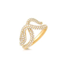 Gelbgold, Ringe, Ole Lynggaard Copenhagen Snakes Ring Small A2672-402