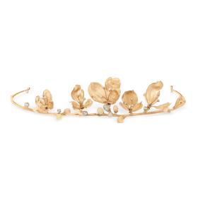Gelbgold, Accessoires/Sonstiges, Ole Lynggaard Copenhagen Wild Rose Tiara A9994-424
