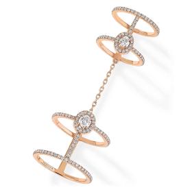 Roségold, Ringe, Messika Glam'azone Double Pavé Ring 05671-PG