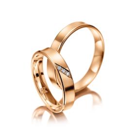 Rotgold, Ringe, Meister Trauringe Classics 112.8991.01/112.8991.00-R