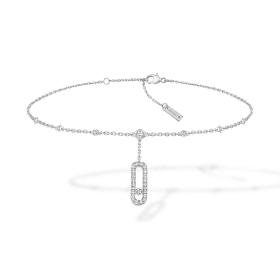 Weißgold, Armschmuck, Messika Move Uno Fußkettchen 06592-WG