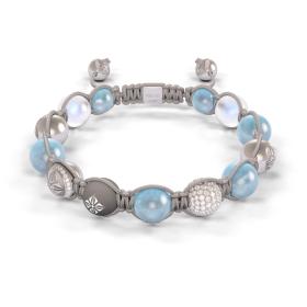 Weißgold, Armschmuck, Shamballa Jewels Braided Armband D189775-XL