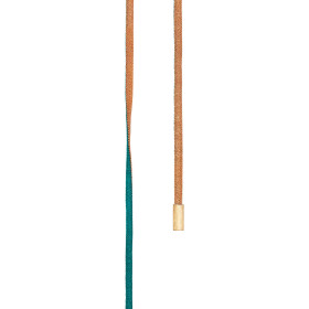 Seide, Halsschmuck, Ole Lynggaard Copenhagen Doppel Design Schnur gold/türkis A1903-401