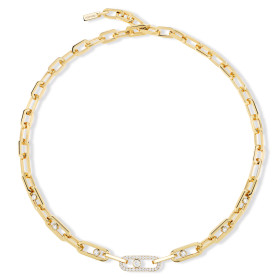         Gelbgold, Halsschmuck, Messika Move Link Halskette 12853-YG