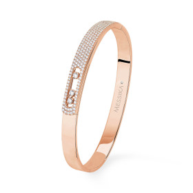        Roségold, Armschmuck, Messika Bangle Move Noa Pavée Armspange 06371-PG