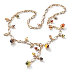 Roségold, Halsschmuck, Tamara Comolli Kurzes MIKADO Collier INDIAn Summer N-M-56-IS-rg