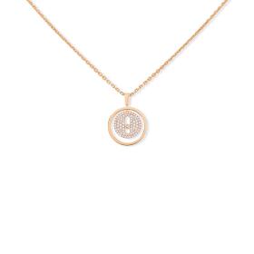 Roségold, Halsschmuck, Messika Lucky Move PM Pavé Collier 07397-PG