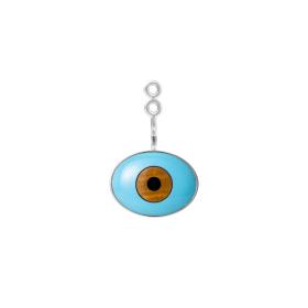 Silber, Ohrringe, Ole Lynggaard Copenhagen Evil Eye Ohrring-Anhänger A3039-301